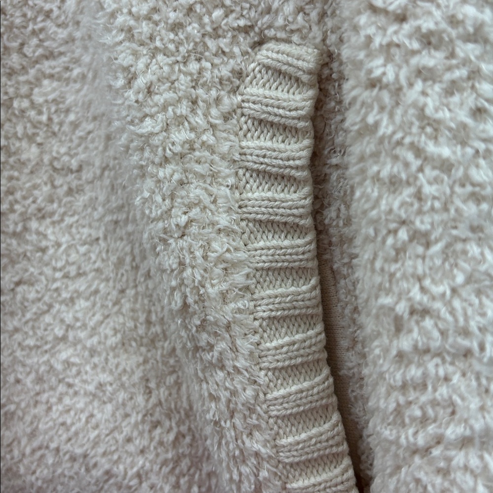 Aerie NWT women’s XL Full Zip Sherpa Cream Cardigan sweater - Picture 4 of 6